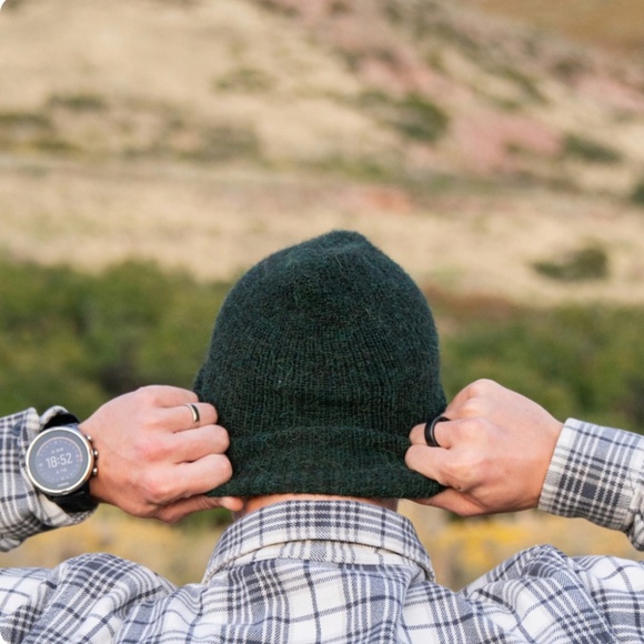 NEW! Andes Gifts Forest Green Hat, Beanie, Cap One Size NWT - Picture 2 of 6